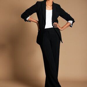 Talbots Easy Travel Suit (Blazer & Pants) - Black, Size 16
